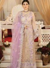 Falesia Laroza By Imrozia Embroidered Chiffon Unstitched 3 Piece Suit - IM23FL L-264 AVON PEARL