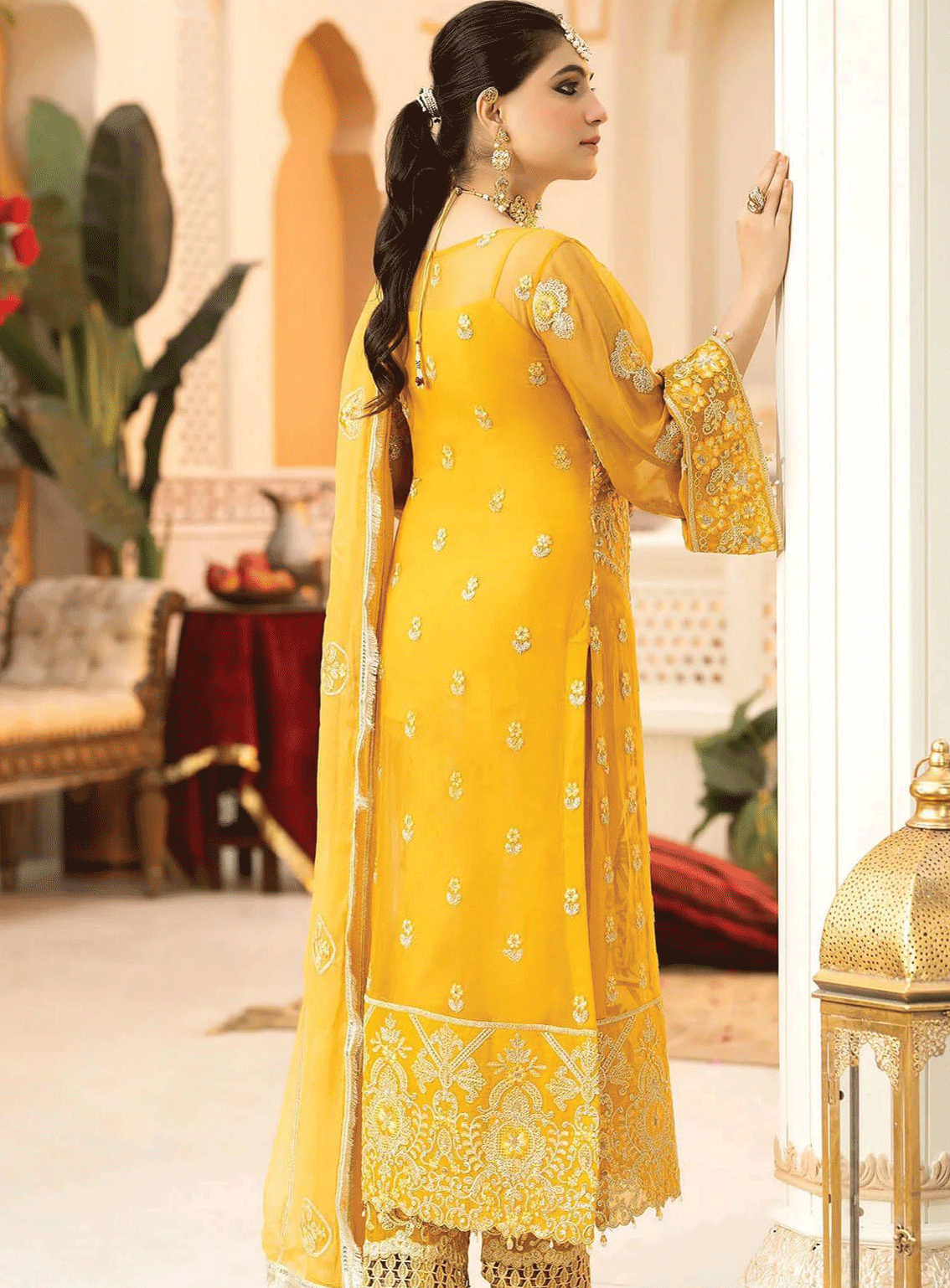 Falesia Laroza By Imrozia Embroidered Chiffon Unstitched 3 Piece Suit - IM23FL L-266 SOLARIS Falesia Laroza By Imrozia Embroidered Chiffon Unstitched 3 Piece Suit - IM23FL L-266 SOLARIS