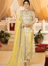 Falesia Laroza By Imrozia Embroidered Chiffon Unstitched 3 Piece Suit - IM23FL L-270 LUCILLE