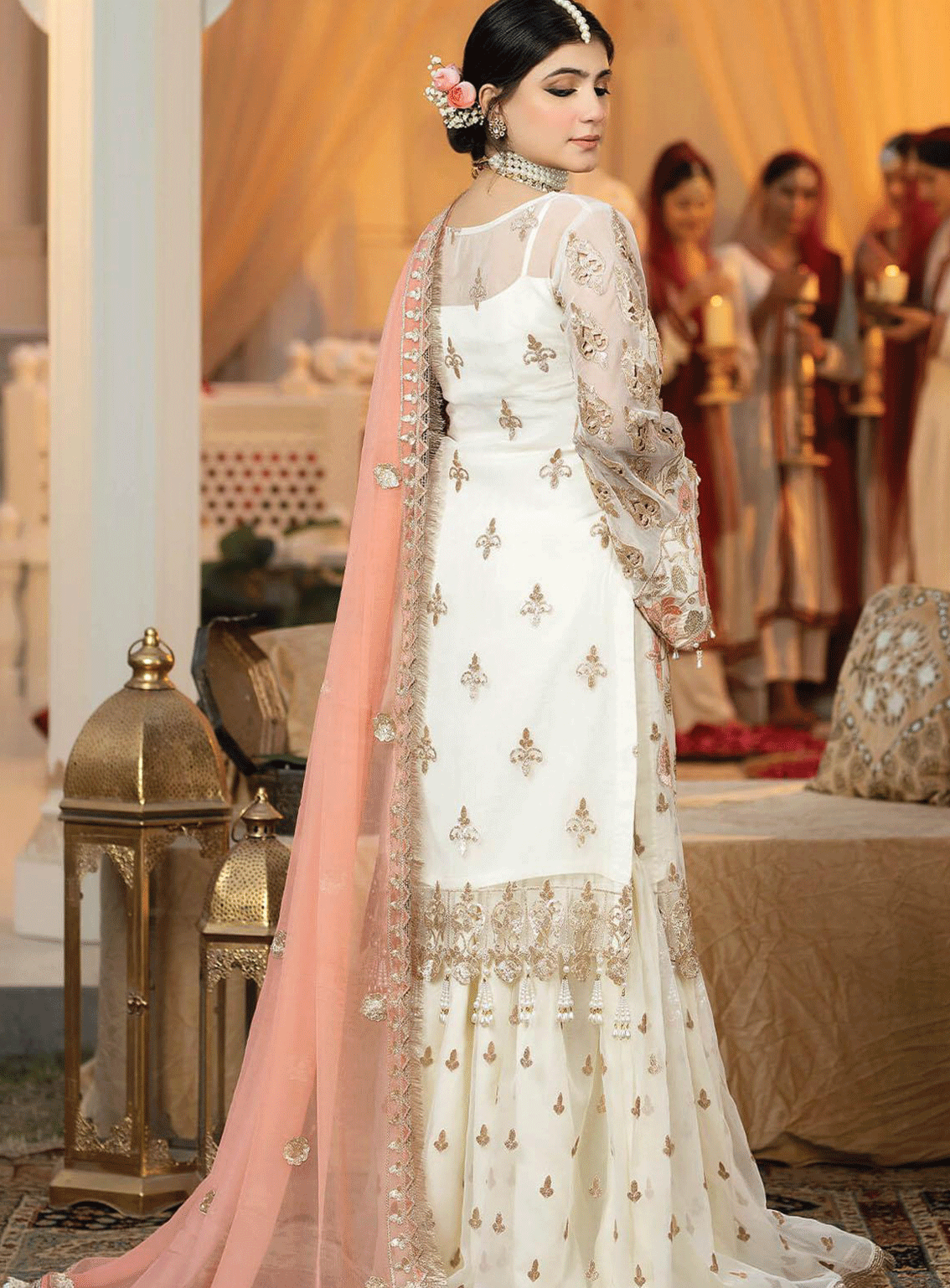 Falesia Laroza By Imrozia Embroidered Organza Unstitched 3 Piece Suit - IM23FL L-267 ESTELLE Falesia Laroza By Imrozia Embroidered Organza Unstitched 3 Piece Suit - IM23FL L-267 ESTELLE