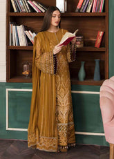 La Florencia By Flossie Embroidered Chiffon Unstitched 3 Piece Suit - 01