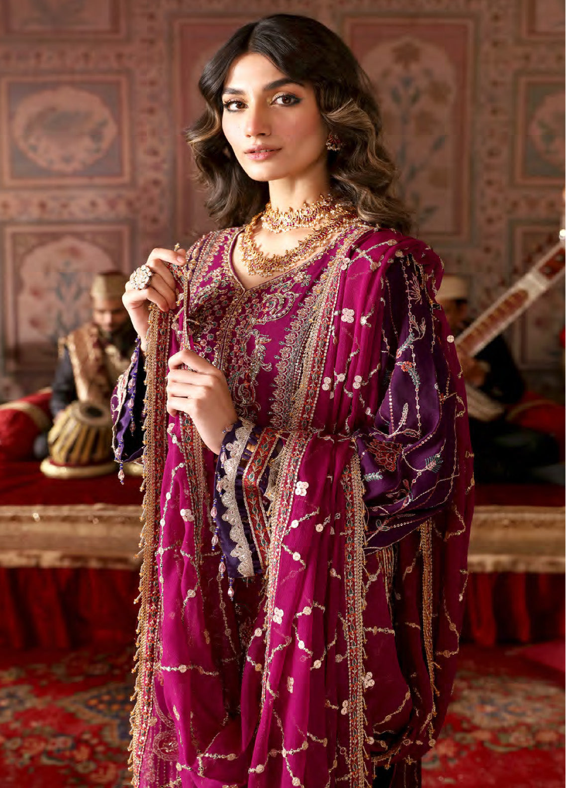 Ghazal By Emaan Adeel Luxury Embroidered Formal Chiffon 3 Piece Unstitched Suit - EA24G GH01 Ghazal By Emaan Adeel Luxury Embroidered Formal Chiffon 3 Piece Unstitched Suit - EA24G GH01