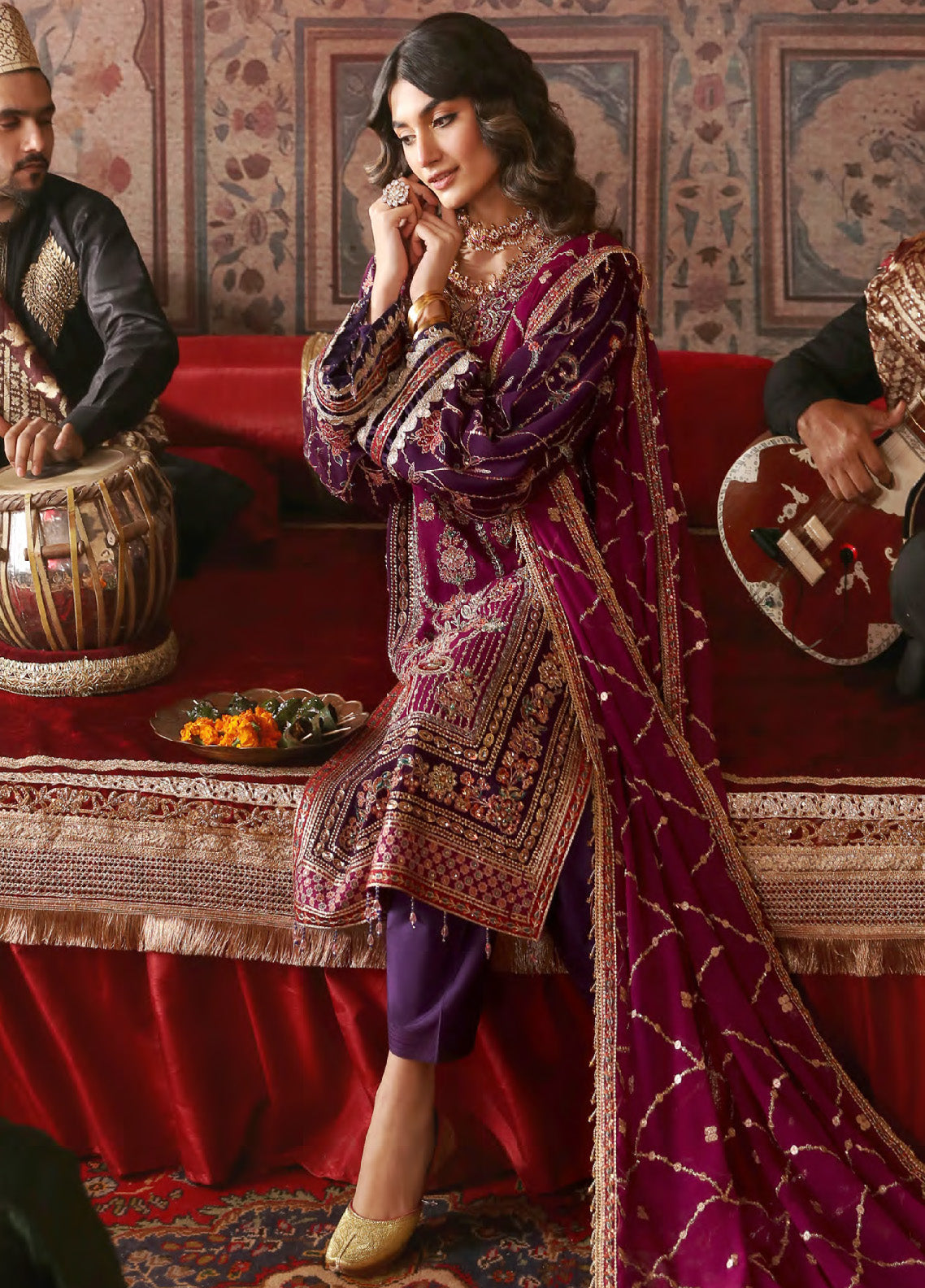 Ghazal By Emaan Adeel Luxury Embroidered Formal Chiffon 3 Piece Unstitched Suit - EA24G GH01 Ghazal By Emaan Adeel Luxury Embroidered Formal Chiffon 3 Piece Unstitched Suit - EA24G GH01