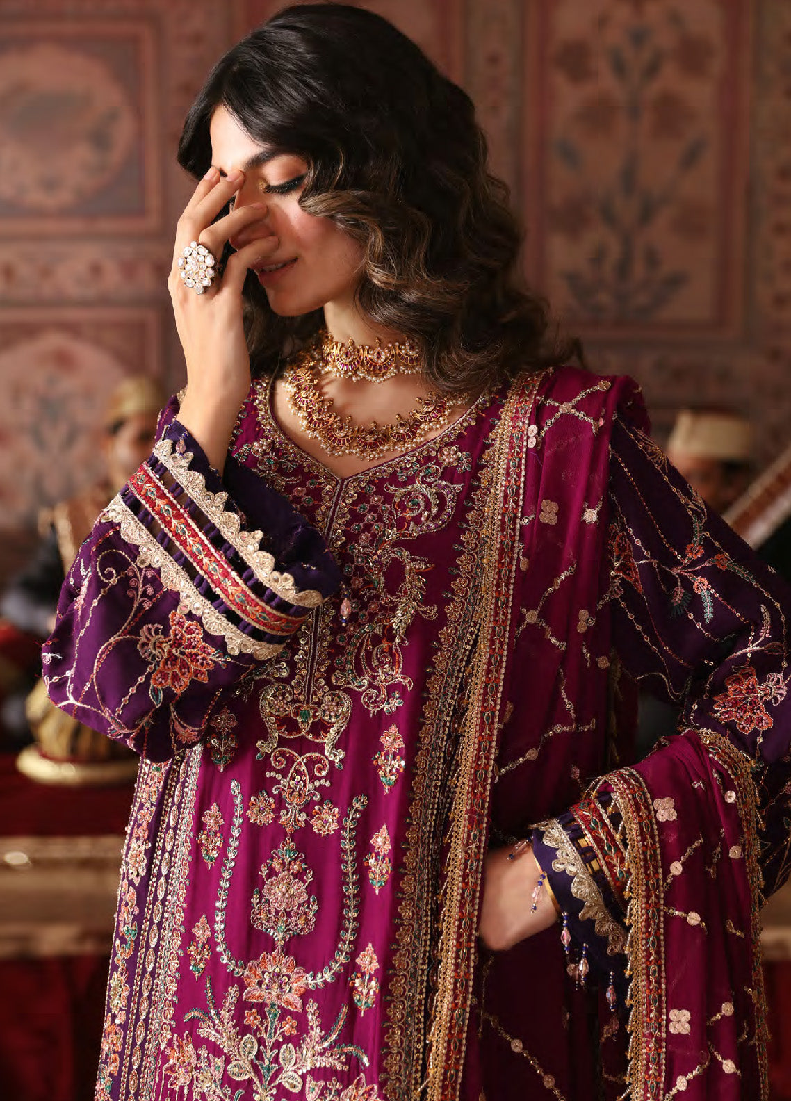 Ghazal By Emaan Adeel Luxury Embroidered Formal Chiffon 3 Piece Unstitched Suit - EA24G GH01 Ghazal By Emaan Adeel Luxury Embroidered Formal Chiffon 3 Piece Unstitched Suit - EA24G GH01