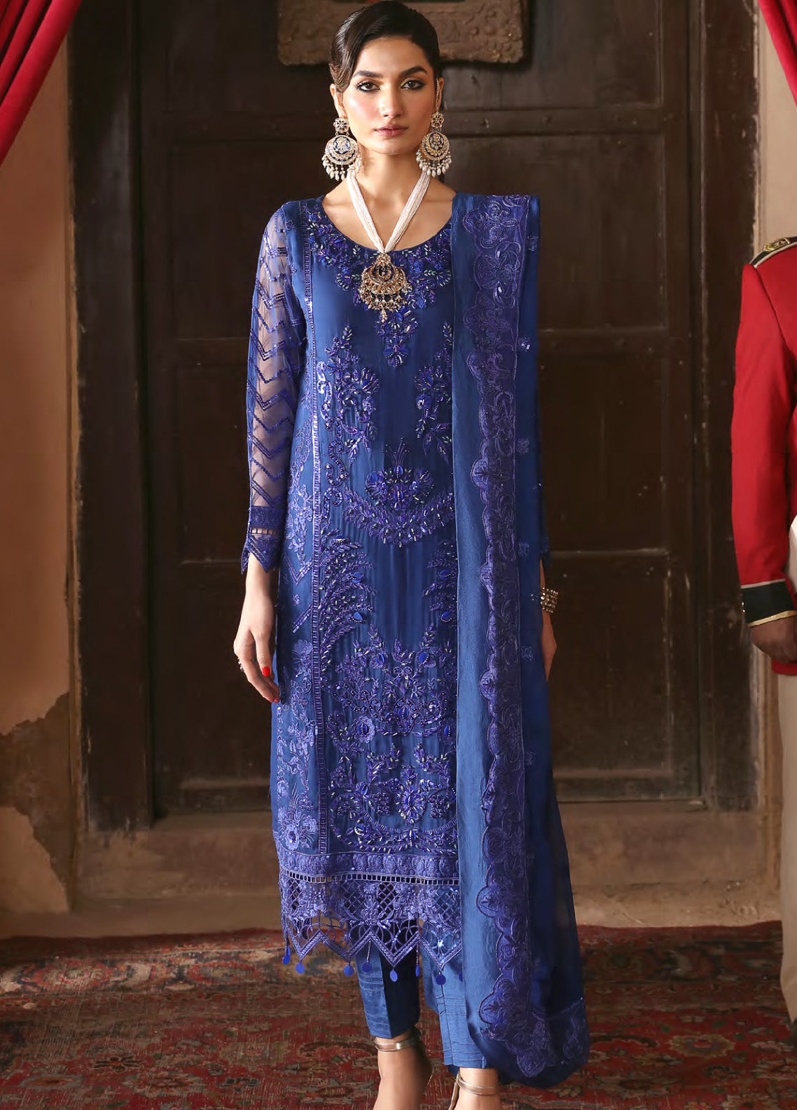 Ghazal By Emaan Adeel Luxury Embroidered Formal Chiffon 3 Piece Unstitched Suit - EA24G GH04 Ghazal By Emaan Adeel Luxury Embroidered Formal Chiffon 3 Piece Unstitched Suit - EA24G GH04