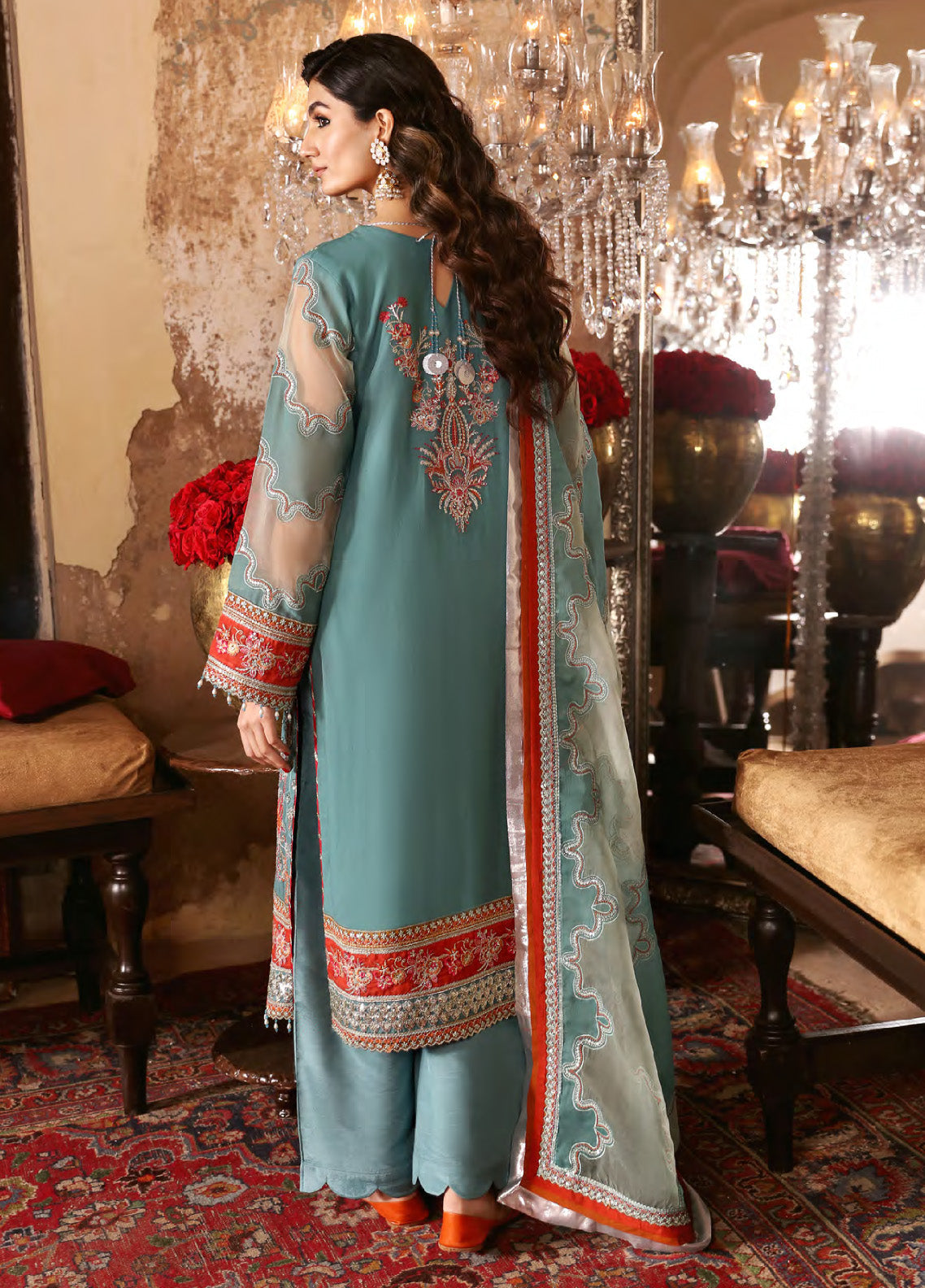 Ghazal By Emaan Adeel Luxury Embroidered Formal Chiffon 3 Piece Unstitched Suit - EA24G GH06 Ghazal By Emaan Adeel Luxury Embroidered Formal Chiffon 3 Piece Unstitched Suit - EA24G GH06