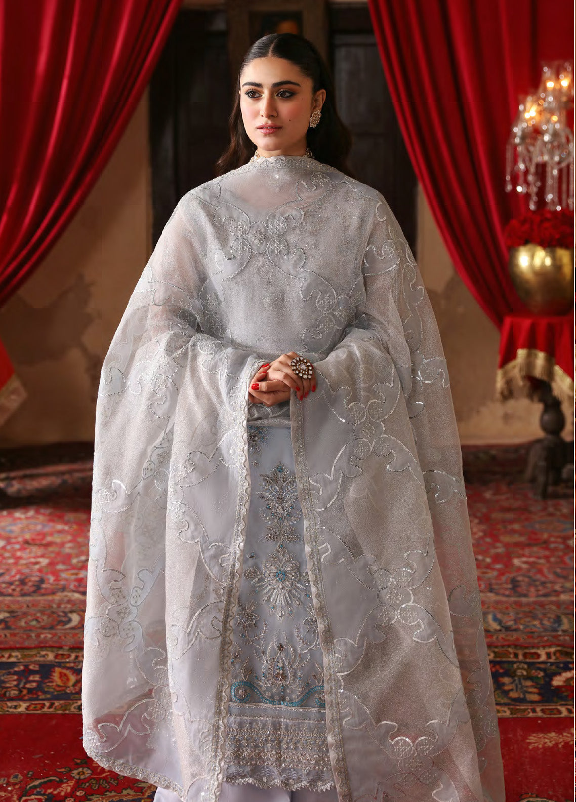 Ghazal By Emaan Adeel Luxury Embroidered Formal Chiffon 3 Piece Unstitched Suit - EA24G GH10 Ghazal By Emaan Adeel Luxury Embroidered Formal Chiffon 3 Piece Unstitched Suit - EA24G GH10