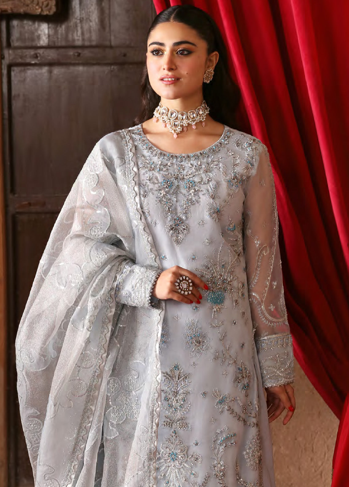 Ghazal By Emaan Adeel Luxury Embroidered Formal Chiffon 3 Piece Unstitched Suit - EA24G GH10 Ghazal By Emaan Adeel Luxury Embroidered Formal Chiffon 3 Piece Unstitched Suit - EA24G GH10