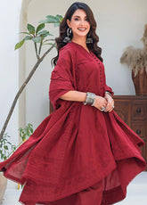 Gul Ahmed Chambray Jacquard Unstitched 3 Piece Suit - GA24EL MJ-42011