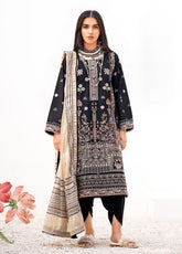 Gul Ahmed Embroidered Lawn Unstitched 3 Piece Suit - GA24EL B-32025