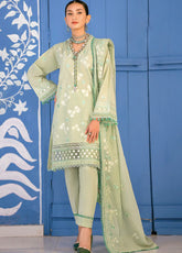Gul Ahmed Embroidered Lawn Unstitched 3 Piece Suit - GA24EL DN-42003