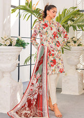 Gul Ahmed Printed Lawn Unstitched 3 Piece Suit - GA24EL CL-42144