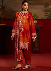 Gul Ahmed Printed Lawn Unstitched 3 Piece Suit - GA24RPL CL42178