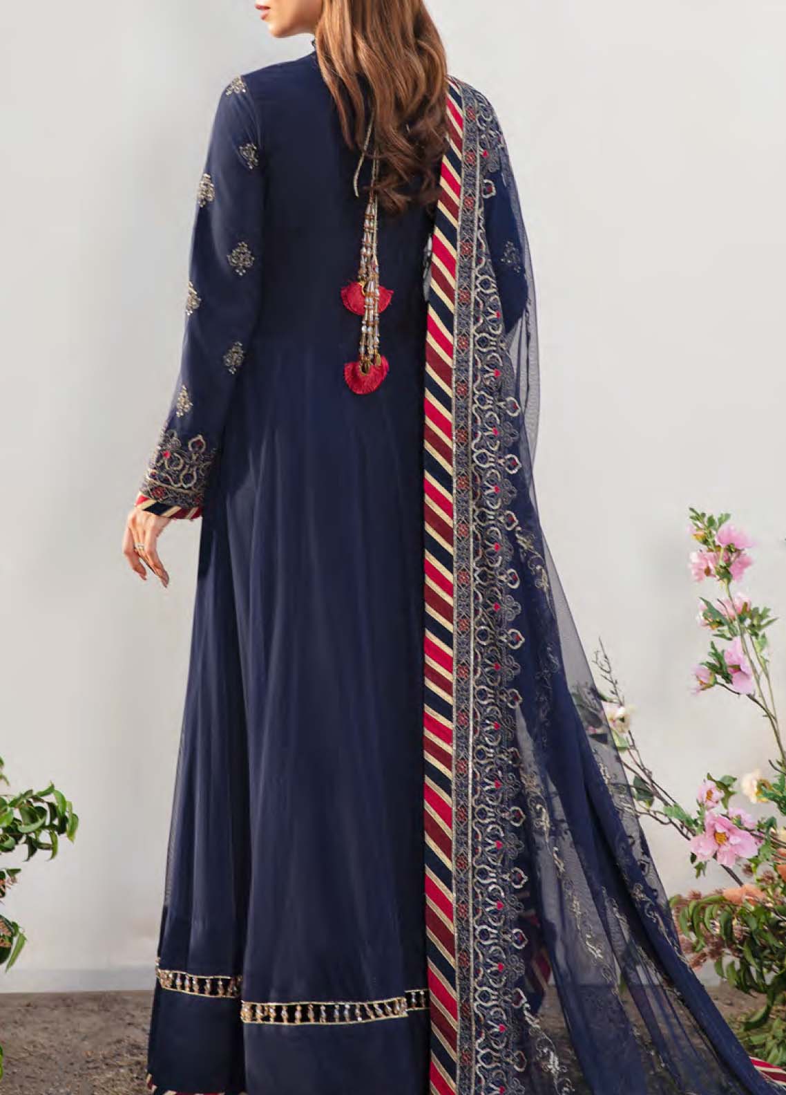 D#32 Salitex Retro Luxury Emb Chiffon Collection 1022 Dark Blue D#32 Salitex Retro Luxury Emb Chiffon Collection 1022 Dark Blue
