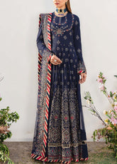 D#32 Salitex Retro Luxury Emb Chiffon Collection 1022 Dark Blue