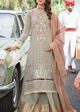 D#35 Salitex Retro Luxury Emb Chiffon Collection 1022 Olive