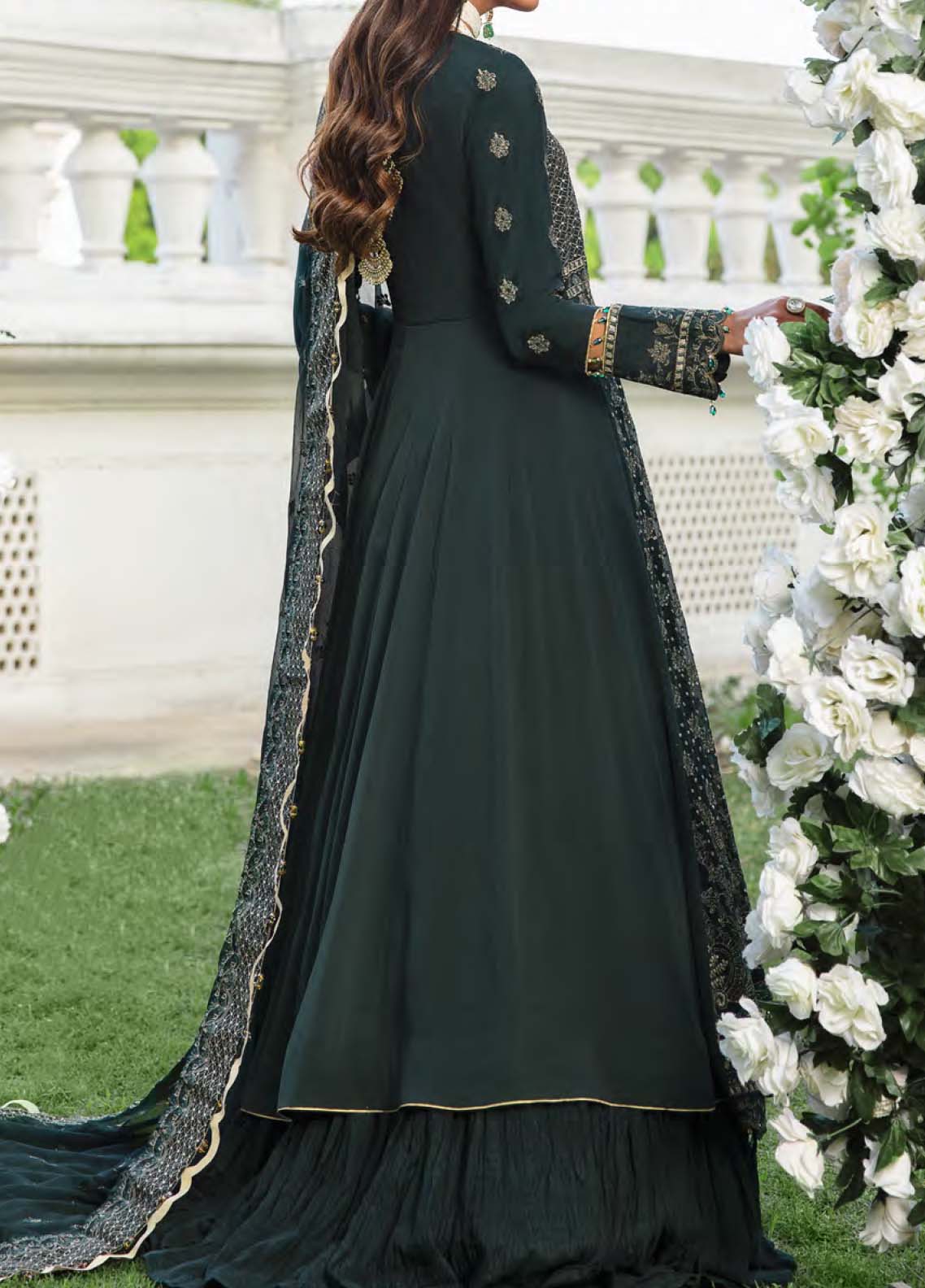 D#36 Salitex Retro Luxury Emb Chiffon Collection 1022 Green D#36 Salitex Retro Luxury Emb Chiffon Collection 1022 Green