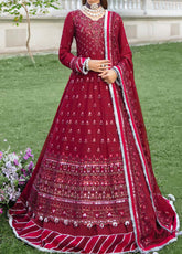 D#38 Salitex Retro Luxury Emb Chiffon Collection 1022 Red