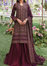 D#39 Salitex Retro Luxury Emb Chiffon Collection 1022 Maroon