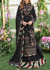 D#42 Salitex Retro Luxury Emb Chiffon Collection 1022 Black