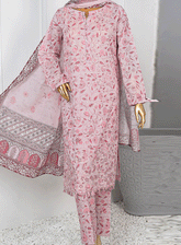 HZ Textile Embroidered Khaddar Unstitched 3 Piece Suit - HZ23PRK 20968