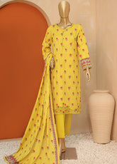 HZ Textile Embroidered Lawn Unstitched 3 Piece Suit - HZ24MD MED-08