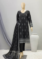 HZ Textile Printed Cotton Unstitched 3 Piece Suit - HZ24PD PDC-21
