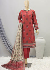 HZ Textile Printed Cotton Unstitched 3 Piece Suit - HZ24PD PDC-27