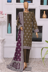 HZ Textile Printed Wisteria Cotrai Unstitched 3 Piece Suit - HZ23WC 108A
