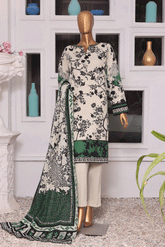 HZ Textile Printed Wisteria Cotrai Unstitched 3 Piece Suit - HZ23WC 110A