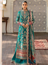 Hayat By Afrozeh Embroidered Chiffon Unstitched 3 Piece Suit - 8 AYAT