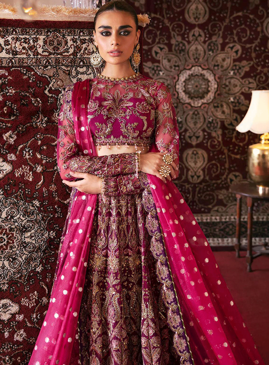 Hayat By Afrozeh Embroidered Net Unstitched 3 Piece Suit - 10 ABIR Hayat By Afrozeh Embroidered Net Unstitched 3 Piece Suit - 10 ABIR