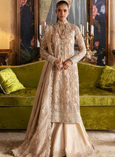 Hayat By Afrozeh Embroidered Net Unstitched 3 Piece Suit - 1 SABAT