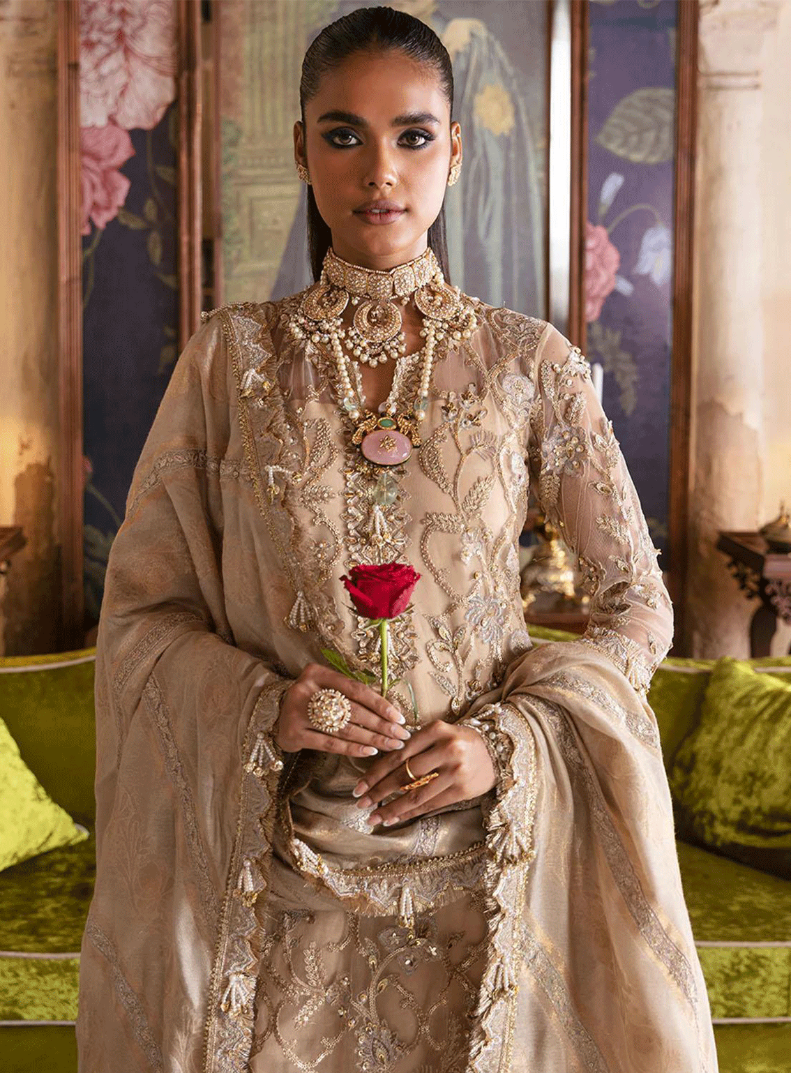 Hayat By Afrozeh Embroidered Net Unstitched 3 Piece Suit - 1 SABAT Hayat By Afrozeh Embroidered Net Unstitched 3 Piece Suit - 1 SABAT