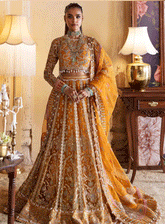 Hayat By Afrozeh Embroidered Net Unstitched 3 Piece Suit - 2 KAMILA