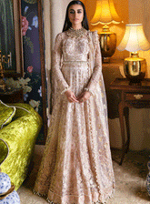 Hayat By Afrozeh Embroidered Net Unstitched 3 Piece Suit - 3 SHEEMAH