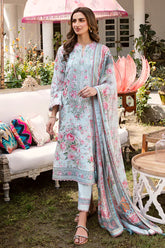Rangreza By Afrozeh Embroidered Lawn Unstitched 3 Piece Suit - 05