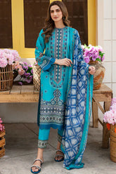 Rangreza By Afrozeh Embroidered Lawn Unstitched 3 Piece Suit - 03