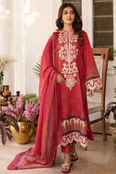 Rangreza By Afrozeh Embroidered Lawn Unstitched 3 Piece Suit - 04