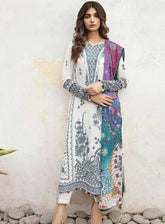 Iris By Jazmin Embroidered Slub Unstitched 3 Piece Suit - 02