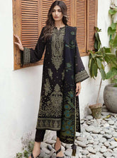 Iris By Jazmin Embroidered Slub Unstitched 3 Piece Suit - 04