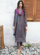Iris By Jazmin Embroidered Slub Unstitched 3 Piece Suit - 07