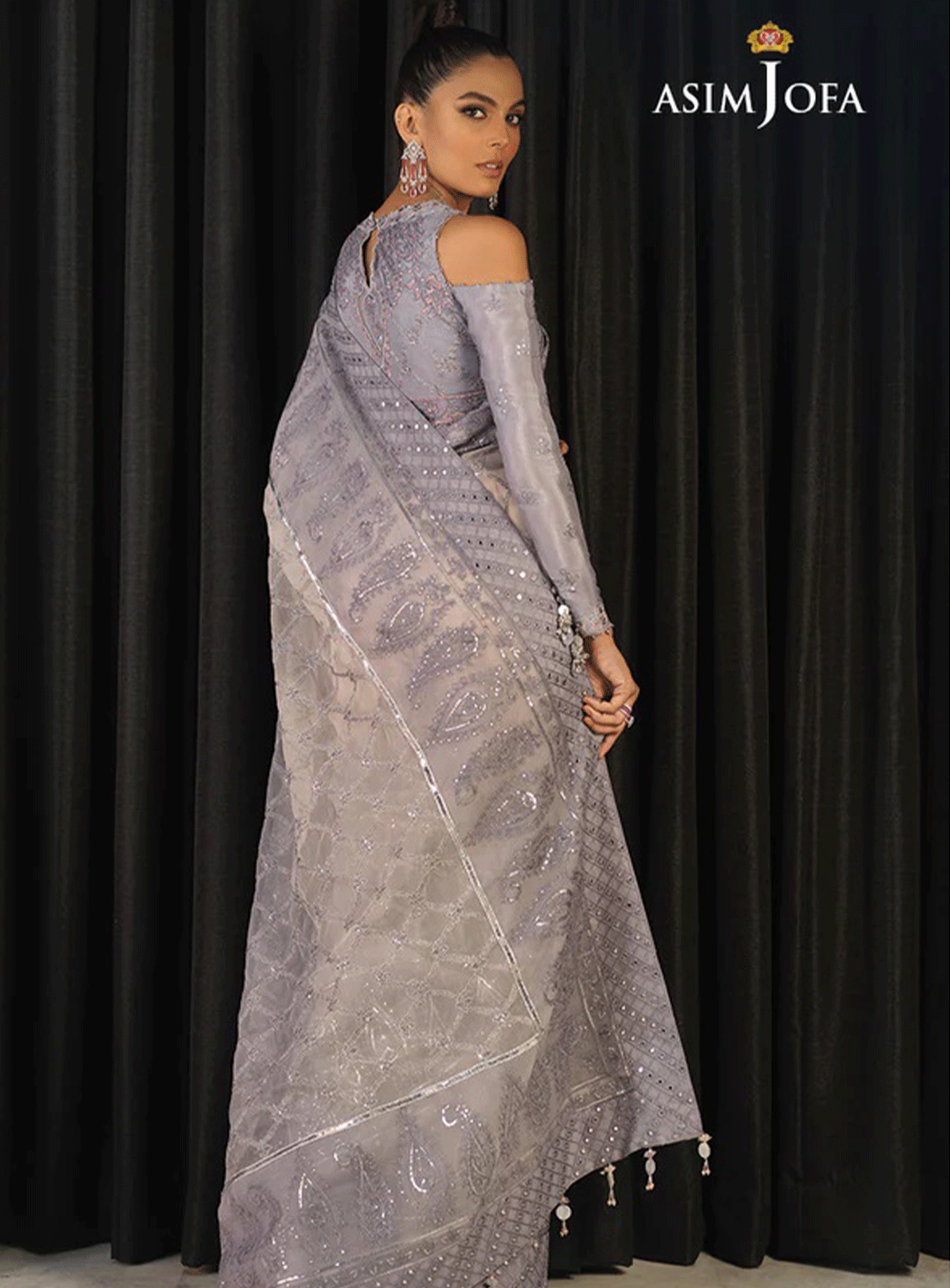 Ishq E Naubahar By Asim Jofa Embroidered Organza Unstitched 3 Piece Suit - AJ21IN AJN-19 Ishq E Naubahar By Asim Jofa Embroidered Organza Unstitched 3 Piece Suit - AJ21IN AJN-19