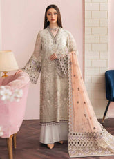 La Florencia By Flossie Embroidered Chiffon Unstitched 3 Piece Suit - 02