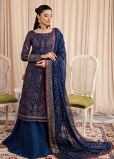 Iznik Chinon Embroidered Chiffon Unstitched 3 Piece Suit - IZ24CC 34 ASHAH