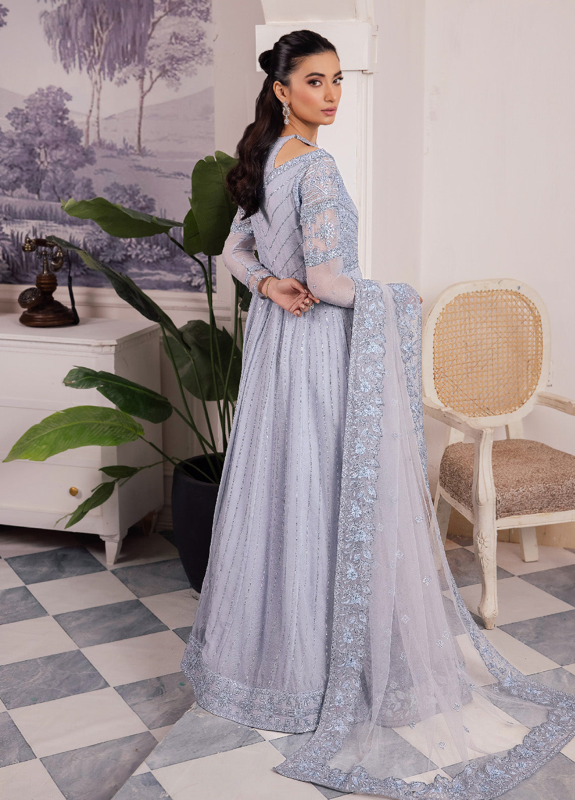 Iznik Chinon Embroidered Chiffon Unstitched 3 Piece Suit - IZ24CC 38 IZARA Iznik Chinon Embroidered Chiffon Unstitched 3 Piece Suit - IZ24CC 38 IZARA