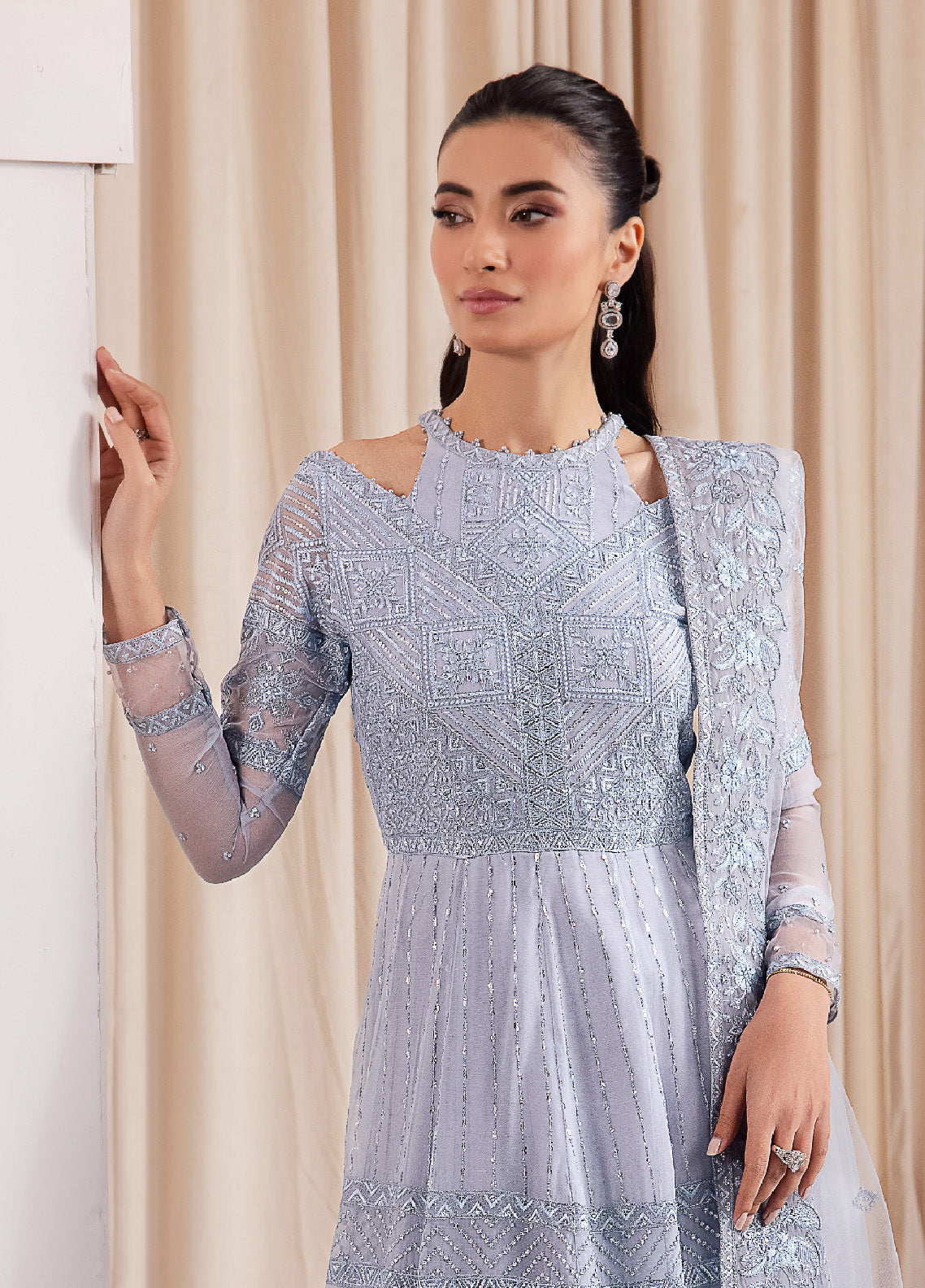 Iznik Chinon Embroidered Chiffon Unstitched 3 Piece Suit - IZ24CC 38 IZARA Iznik Chinon Embroidered Chiffon Unstitched 3 Piece Suit - IZ24CC 38 IZARA