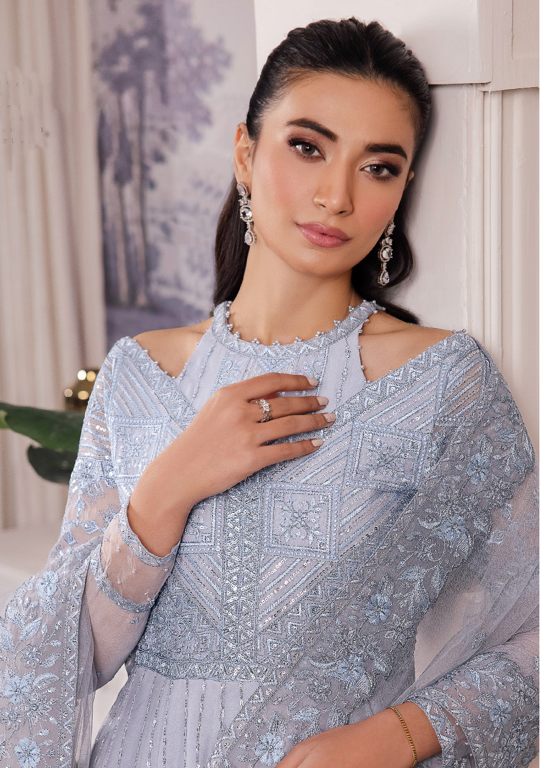 Iznik Chinon Embroidered Chiffon Unstitched 3 Piece Suit - IZ24CC 38 IZARA Iznik Chinon Embroidered Chiffon Unstitched 3 Piece Suit - IZ24CC 38 IZARA