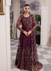 Iznik Chinon Embroidered Net Unstitched 3 Piece Suit - IZ24CC 37 AIDA