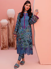 Jade Flora Embroidered Cotton Satin Unstitched 2 Piece Suit - 20271
